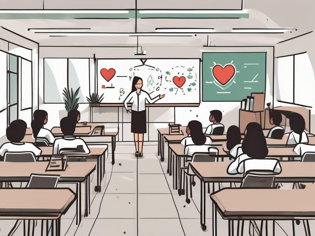 A classroom setting in malaysia