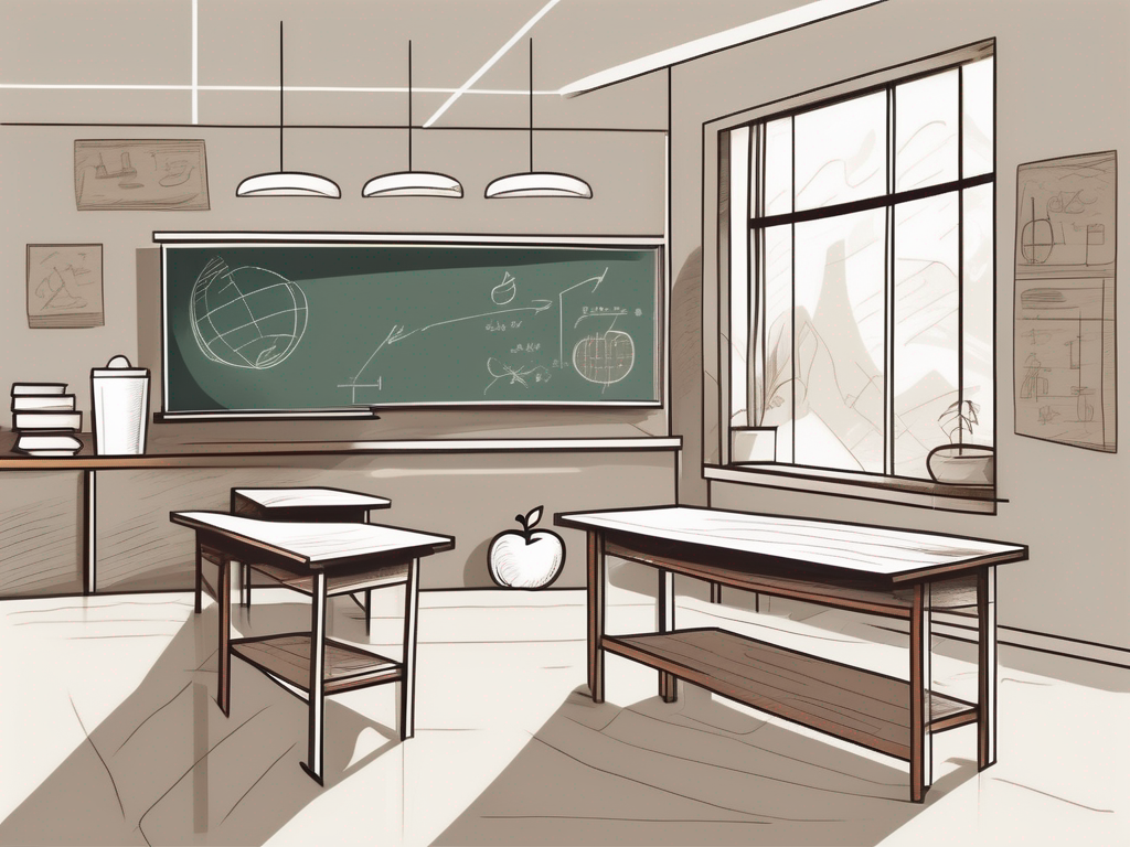 A classroom setting with thai cultural elements