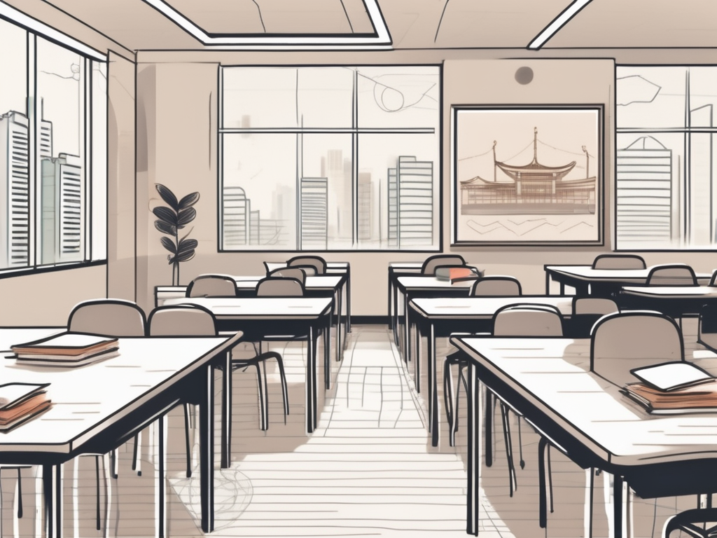 A classroom environment in singapore with diverse teaching aids