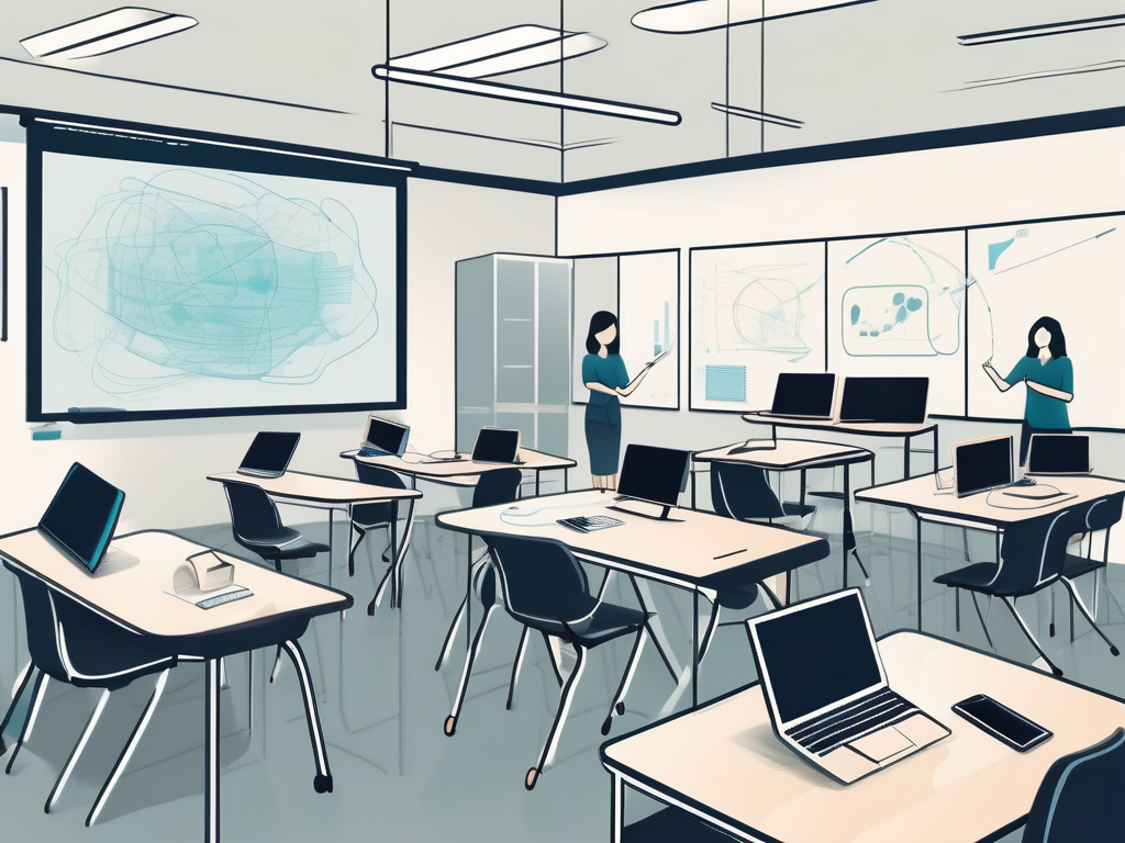 A modern classroom setting in singapore