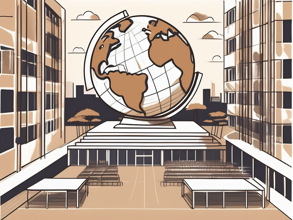 A diverse array of international school buildings in thailand