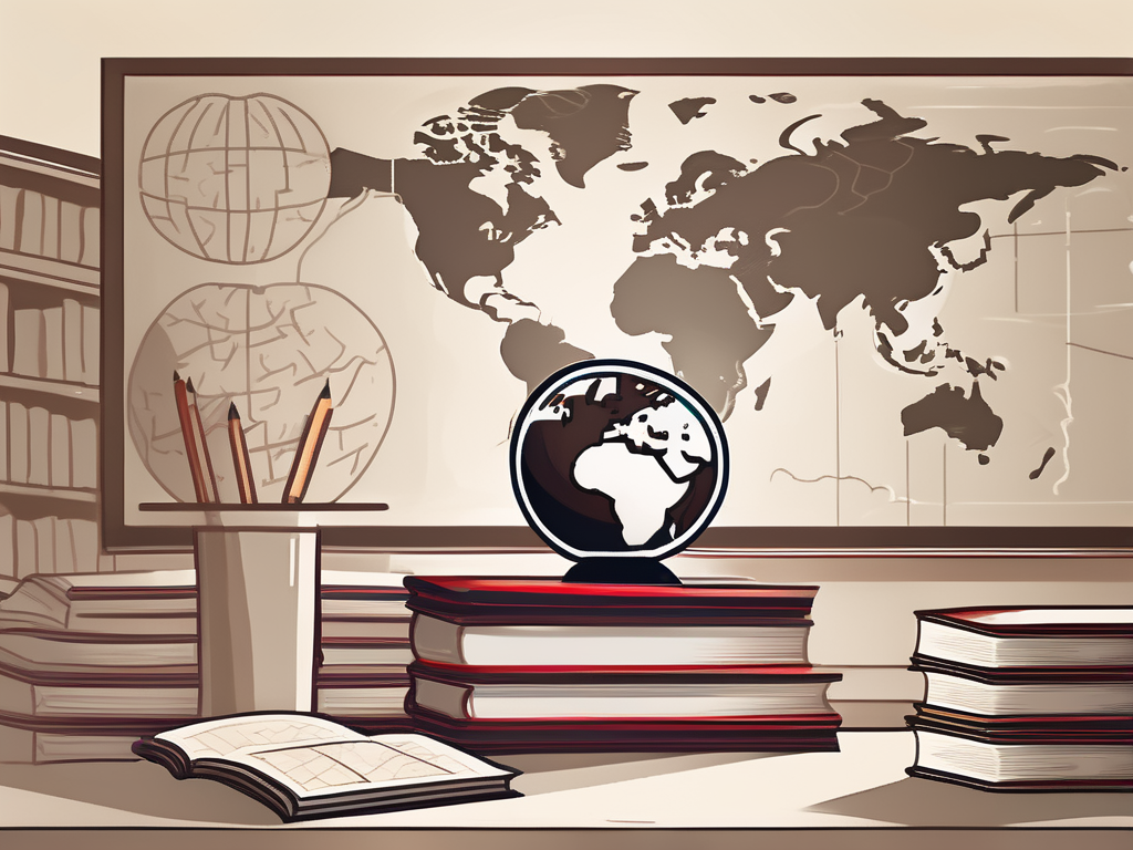 A classroom setting with thai cultural elements