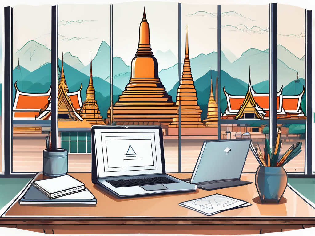 A classroom setting with teaching aids