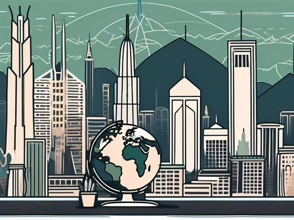 A classroom setting with a globe prominently placed