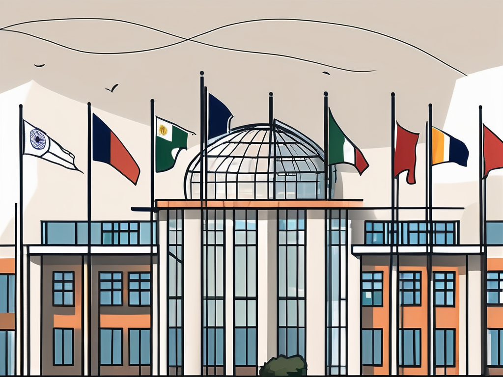 An international school building standing tall and majestic