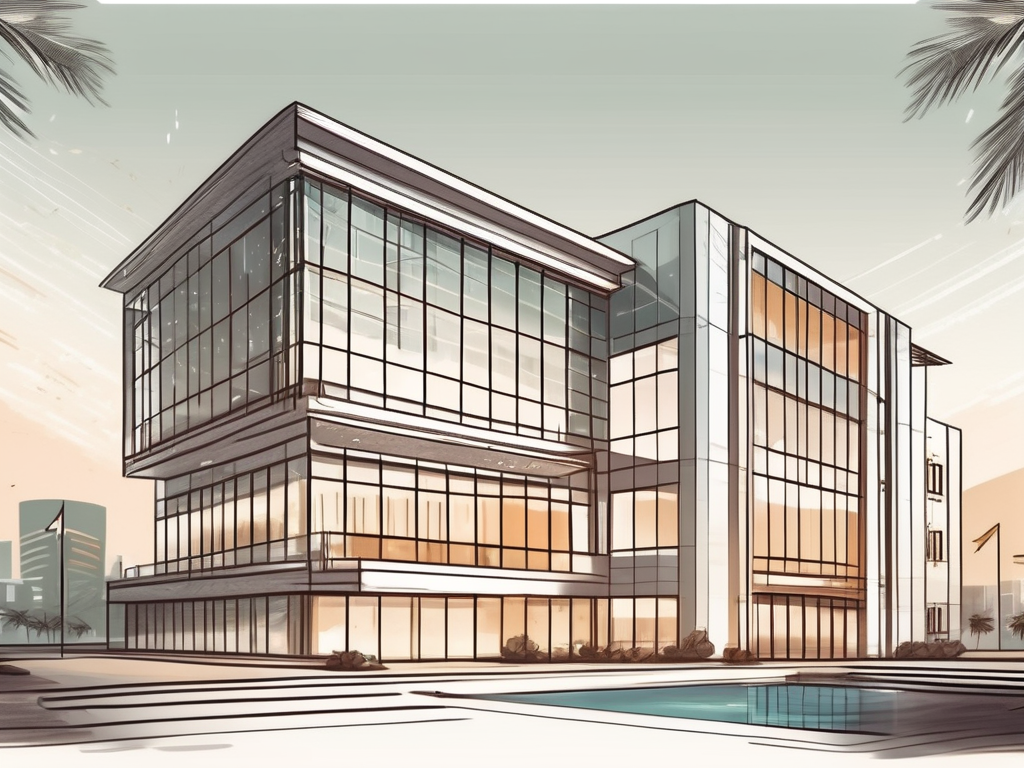 A luxurious school building in dubai