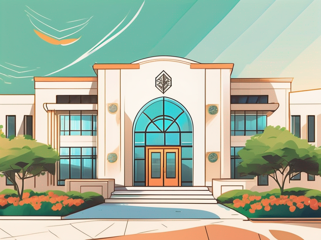 A vibrant and cheerful school building in the uae