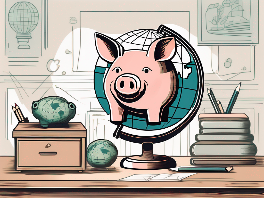 A classroom with thai cultural elements