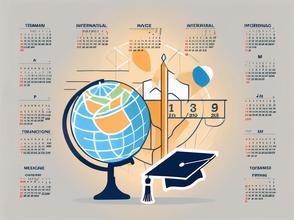 A calendar marked with important dates