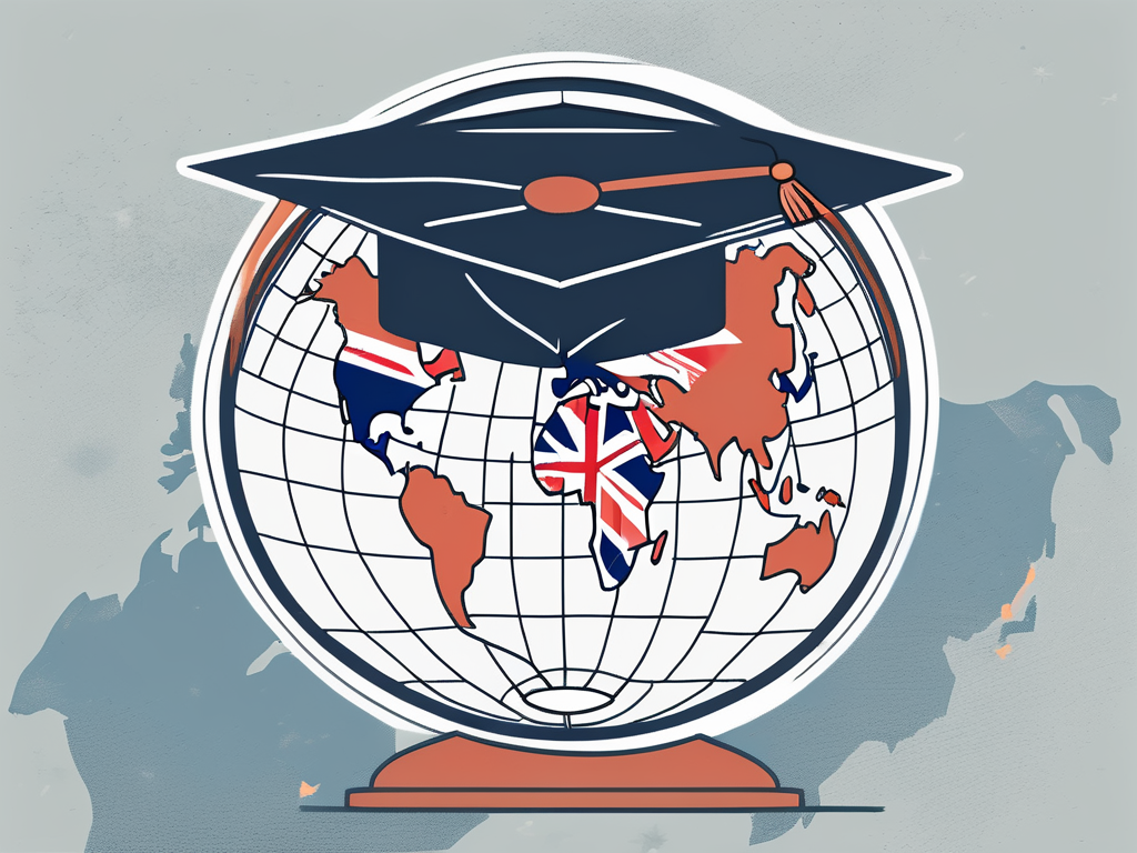 A globe with a graduation cap on top