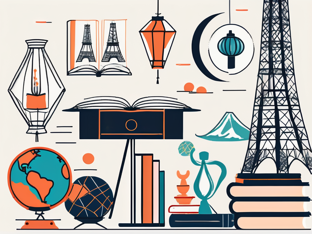 A diverse collection of cultural symbols