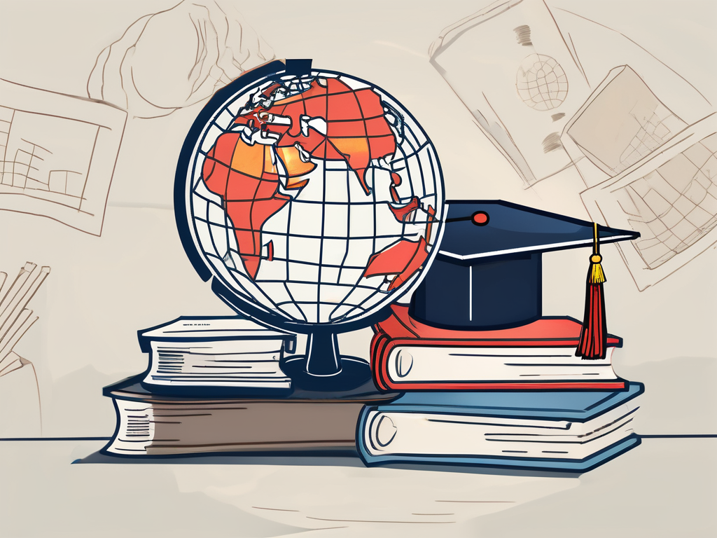 A classroom with an english textbook