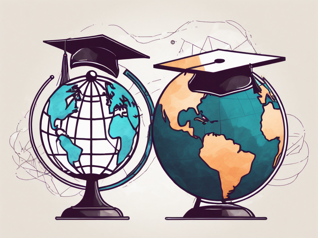 Two graduation caps