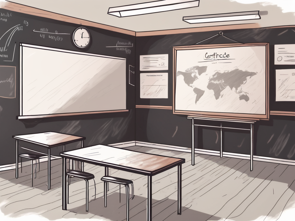 A classroom setting in the uk