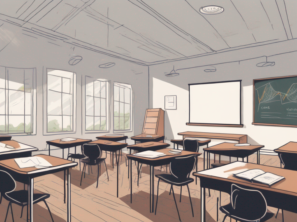 A classroom setting in the uk
