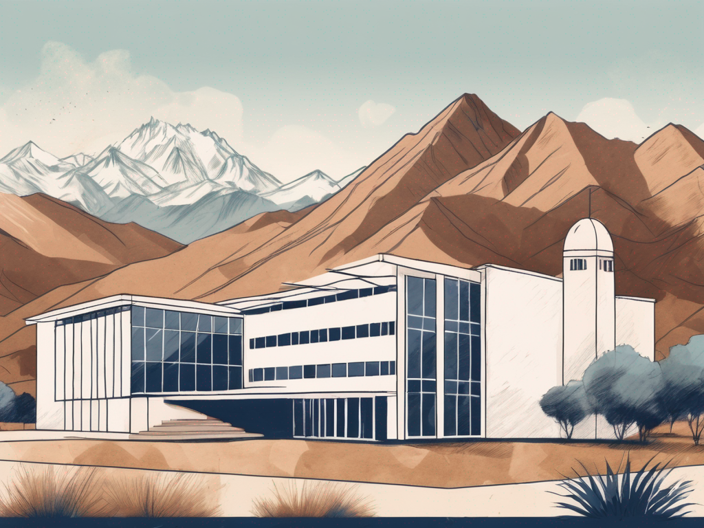 An international school building in argentina with a flag fluttering