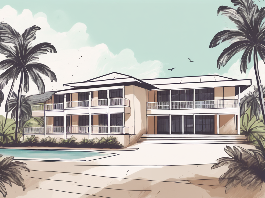 A picturesque international school building in barbados