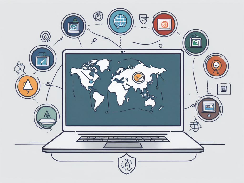 A laptop displaying a digital certificate