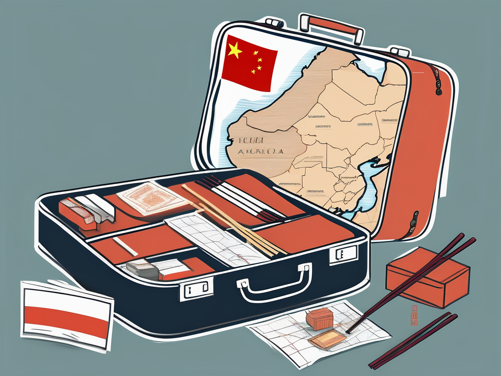 A suitcase filled with teaching materials