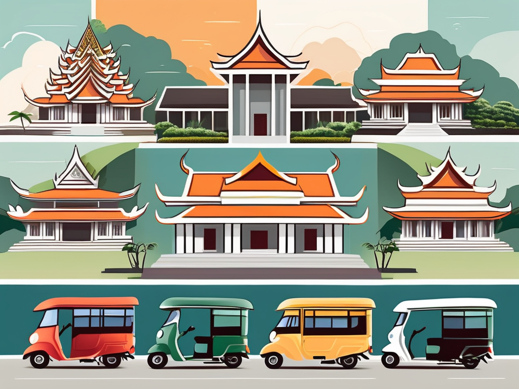 Seven different school buildings