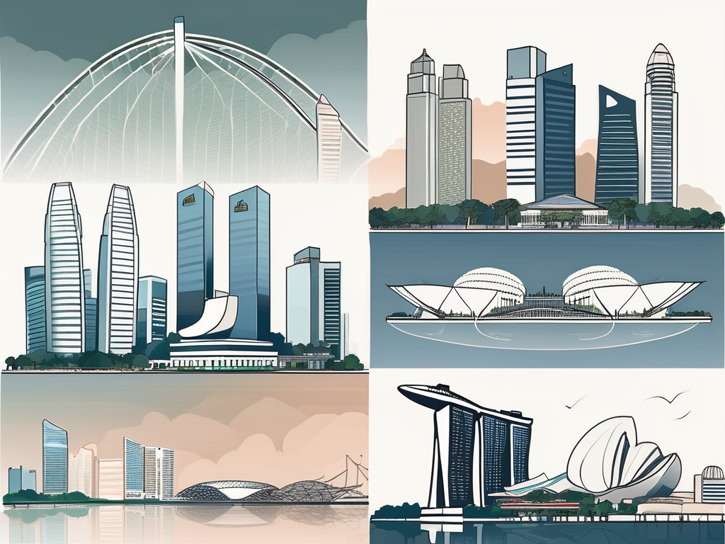 The singapore skyline