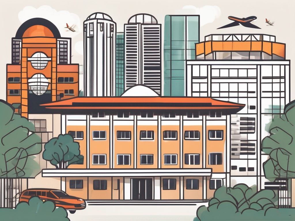 A diverse array of international school buildings in singapore