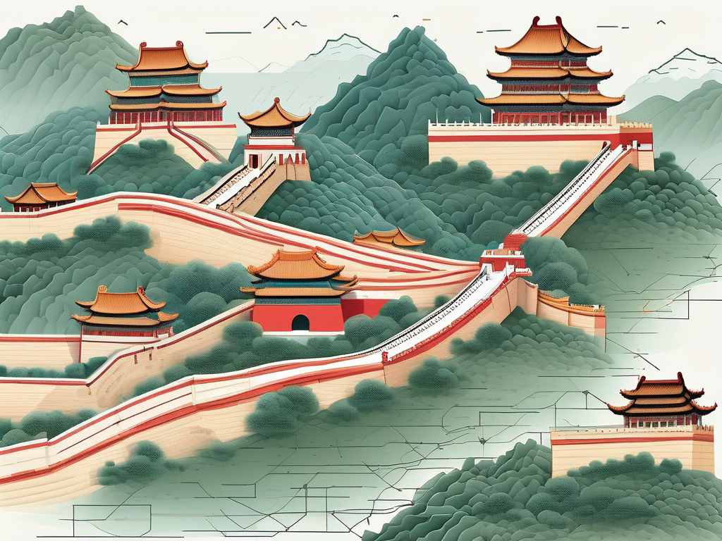 Various iconic chinese landmarks