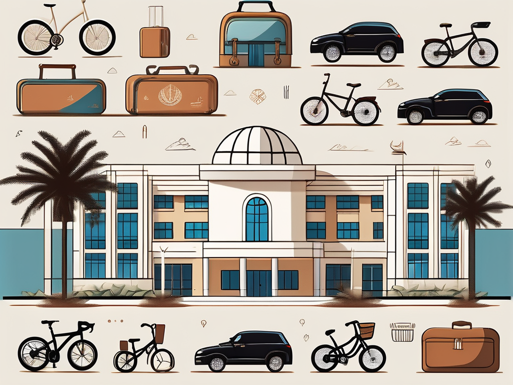 A diverse array of international school buildings in the uae