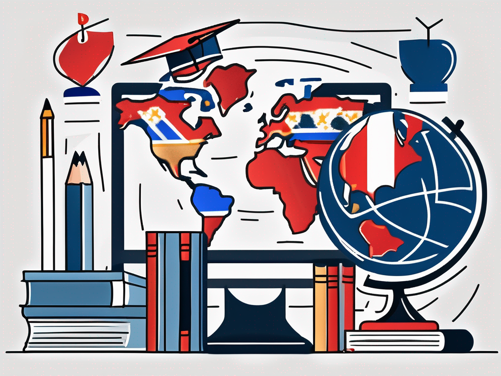 A diverse set of school items like books