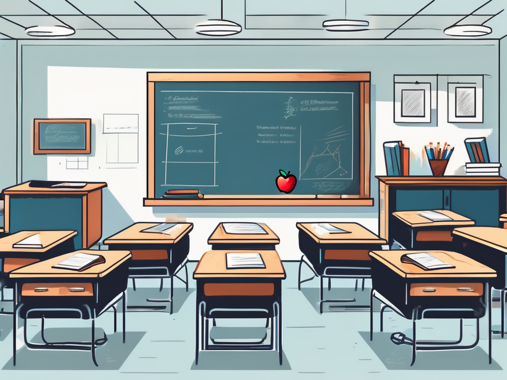 A classroom setting in the uk