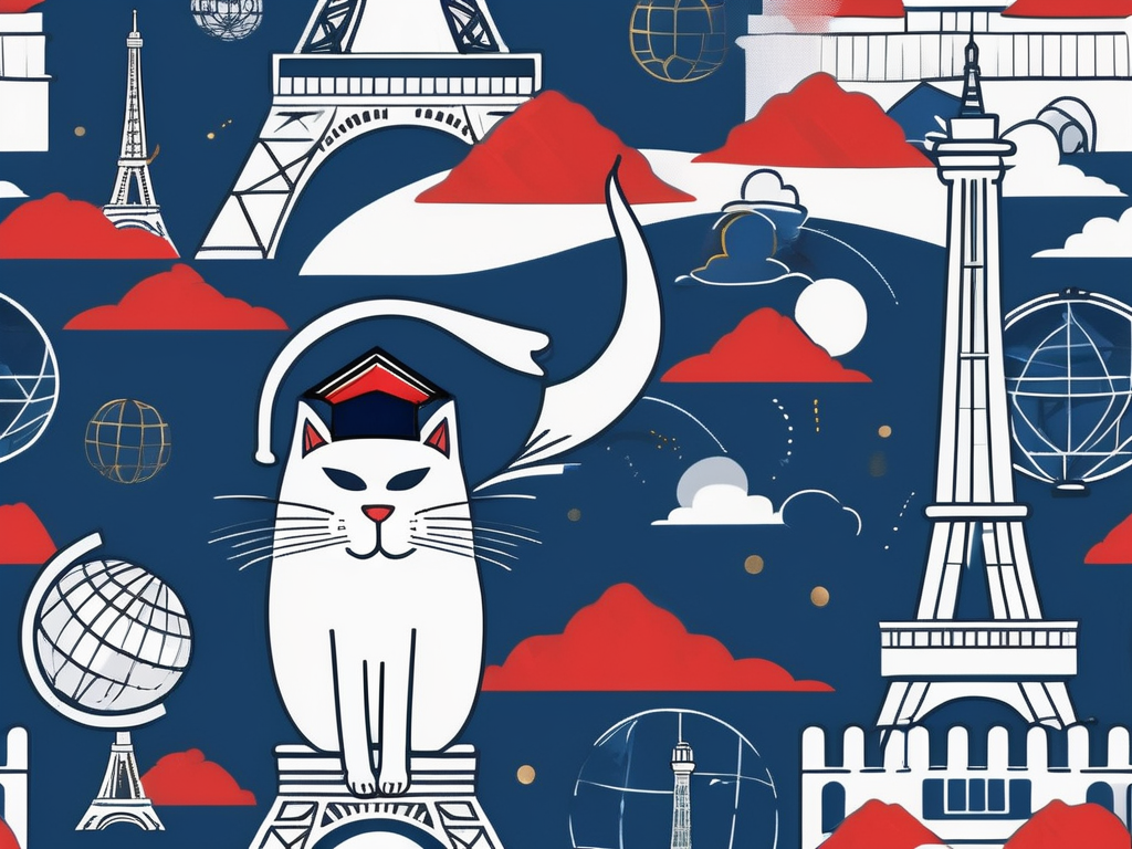 A globe with various iconic international landmarks